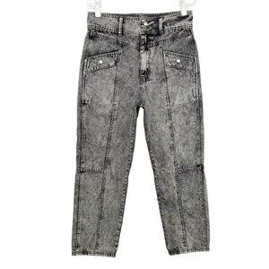 Urban Outfitters Bdg Sofia High‎ Waisted Straight Jeans Womens Size 30 Acid Wash